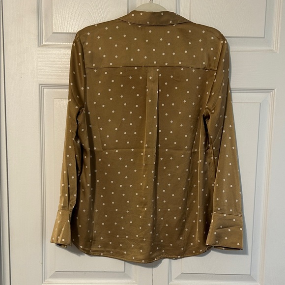 Banana Republic Tan Polka Dot Shirt - Picture 6 of 9